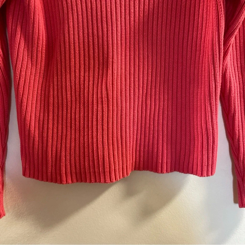 Charter‎ Club Women's Coral Ribbed Sweater